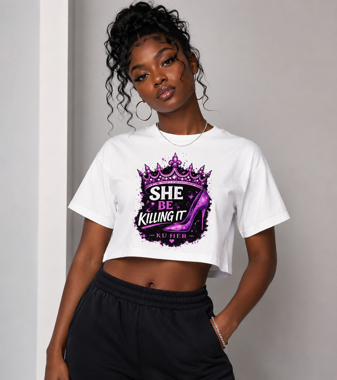She Be Killing It Women's Crop Top