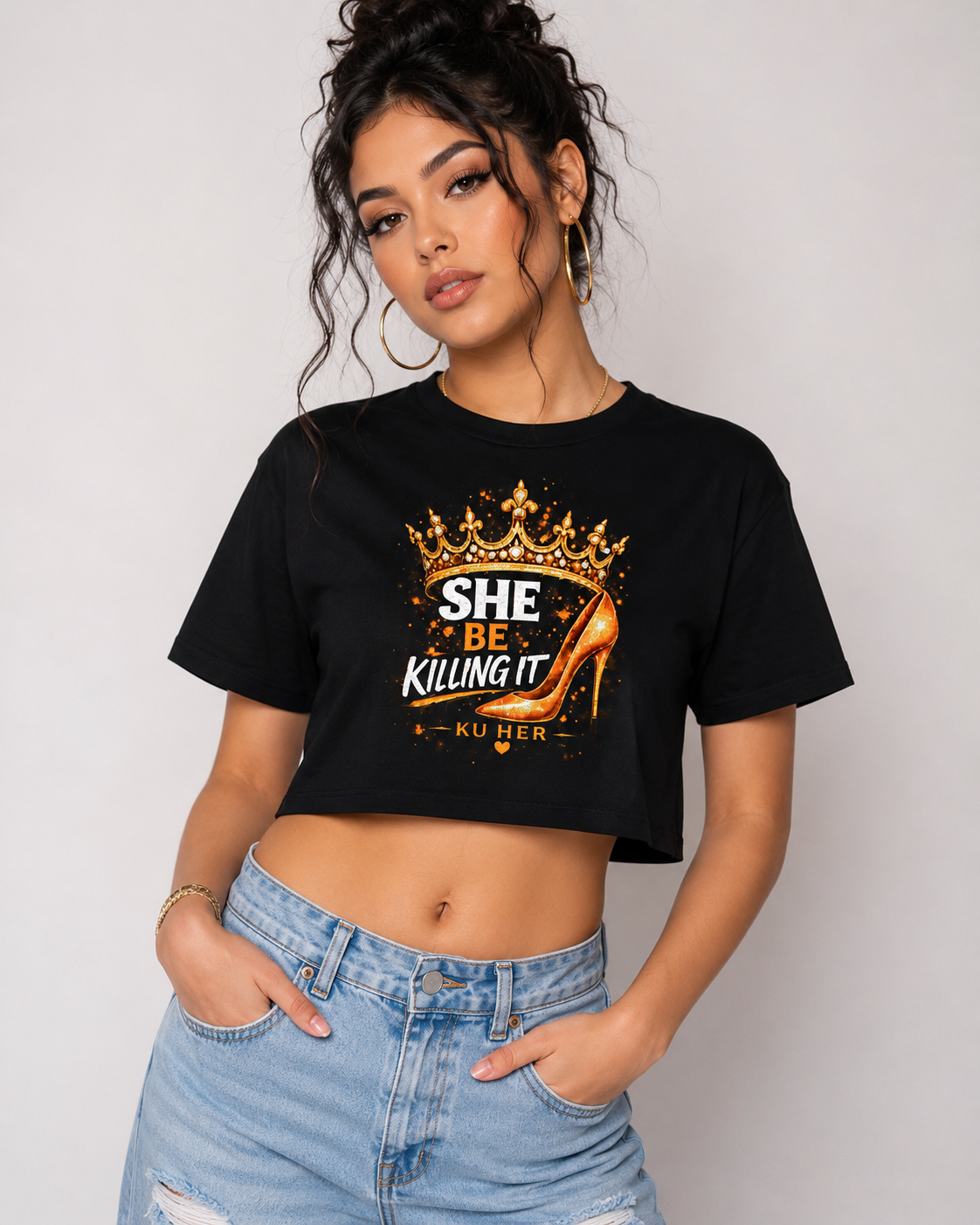She Be Killing It Women's Crop Top