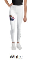 KU Crew Youth Leggings - White